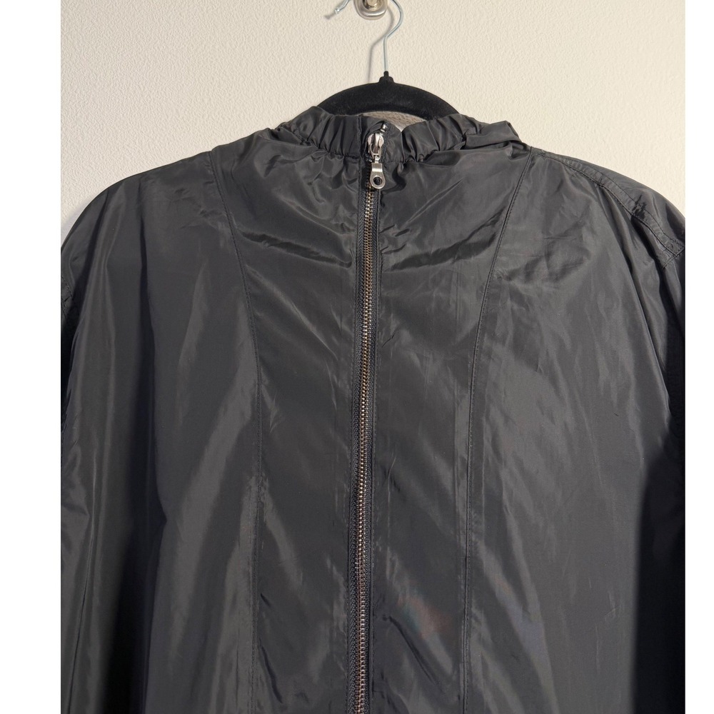 Ezekiel Windbreaker Anorak Mens XL Black Half Zip Hooded Lightweight Jacket - Picture 4 of 12